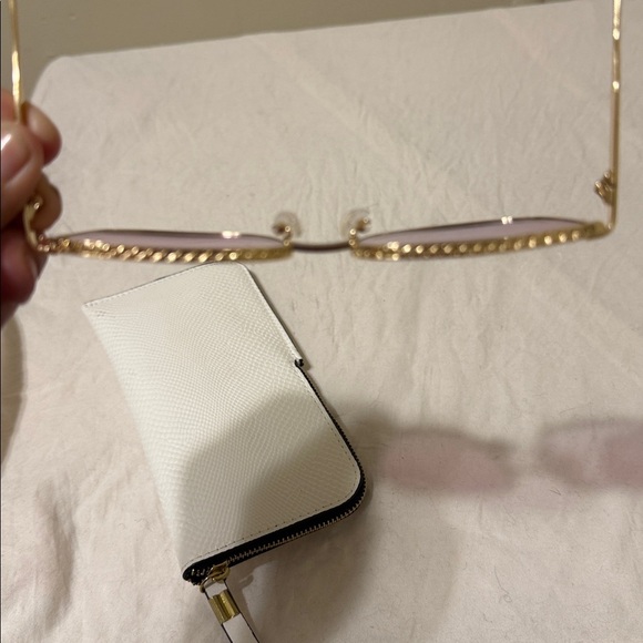Quay Australia Gold Frame Sunglasses with Purple Lenses main image 7